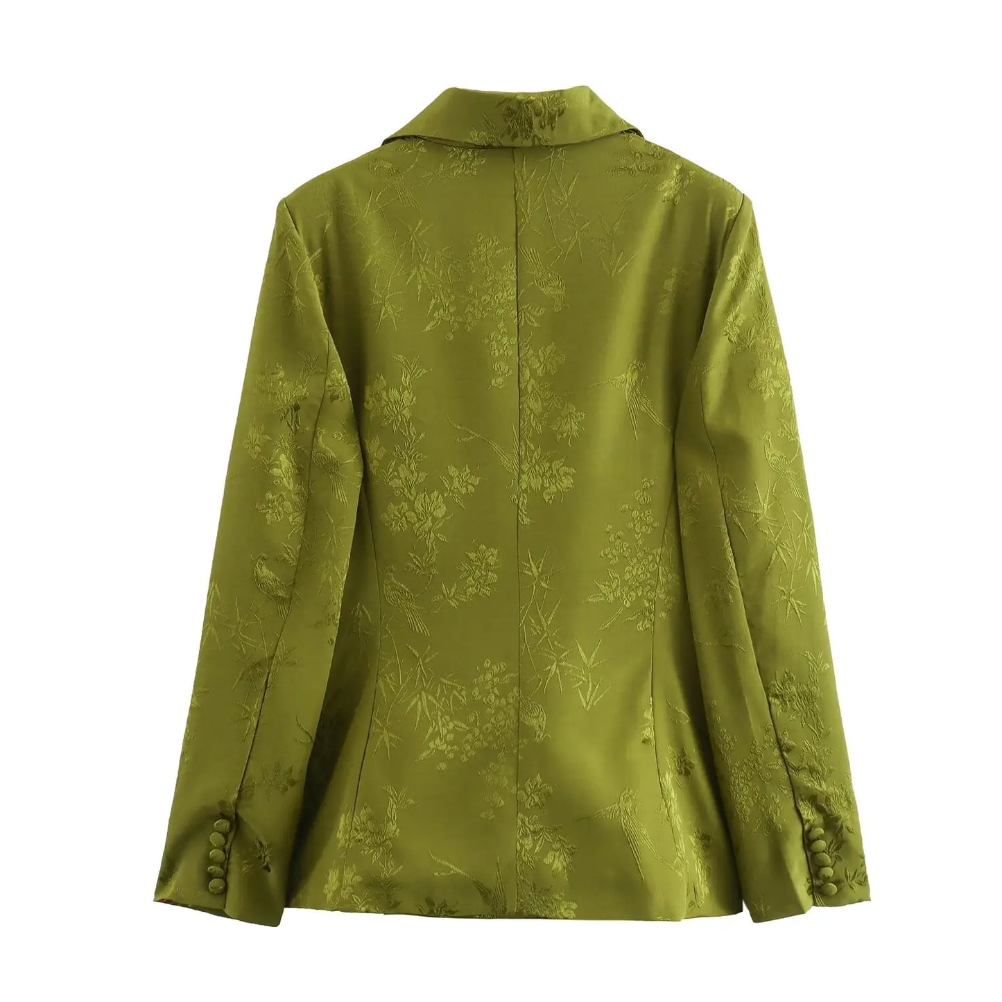 2024 Fashion New Women's Bow Decoration Fashion European and American Jacquard Suit & Straight Pant Suit