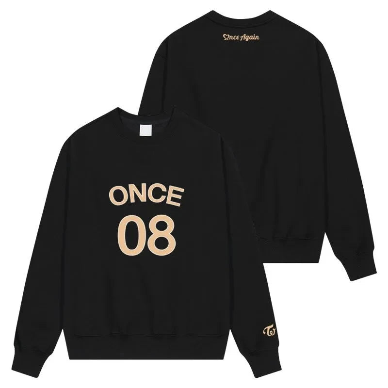 2023 TWICE 8th Anniversary Men/Women Hoodie Design Aid Clothing Same Sweatshirt Unisex Streetwear Jacket Sweatshirt Top