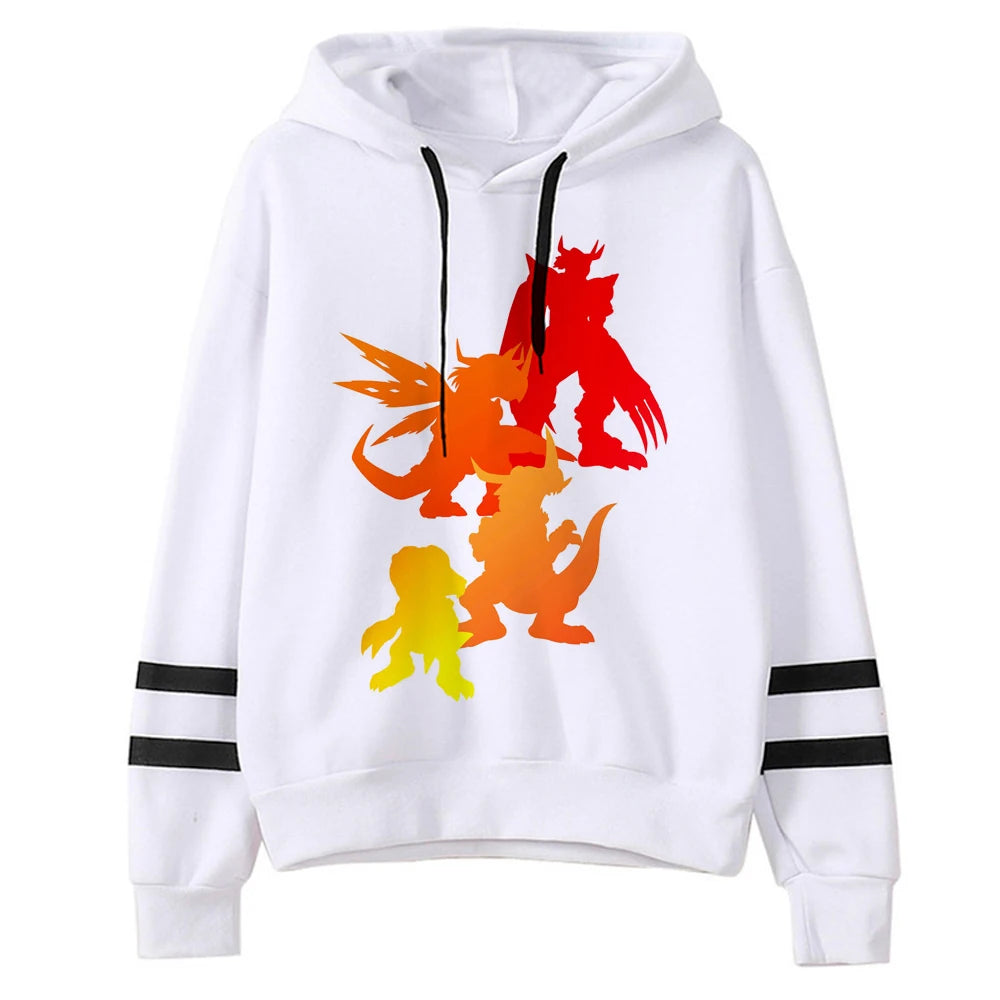 Digimon hoodies women long sleeve top anime anime tracksuit hoddies women 90s Hood