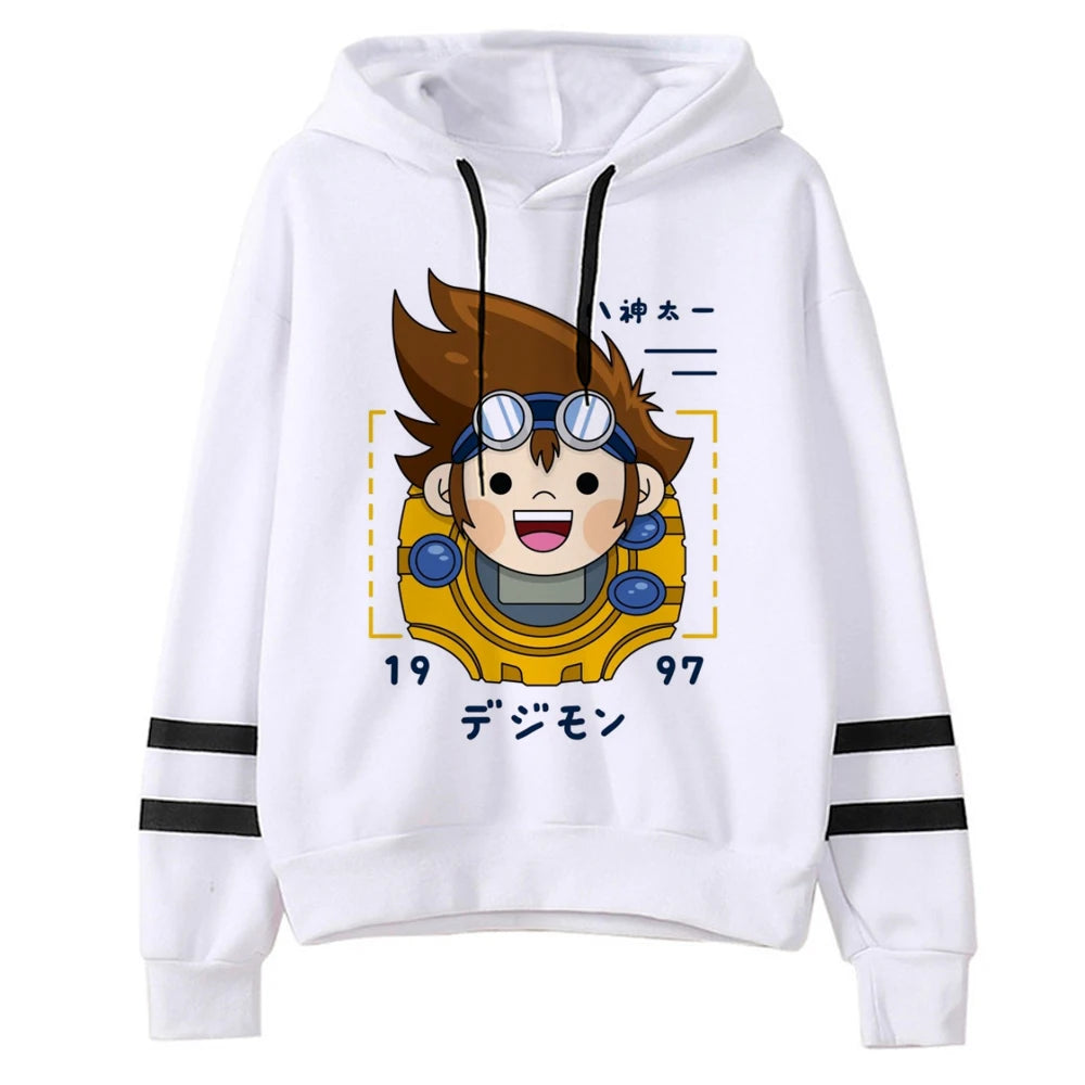 Digimon hoodies women long sleeve top anime anime tracksuit hoddies women 90s Hood