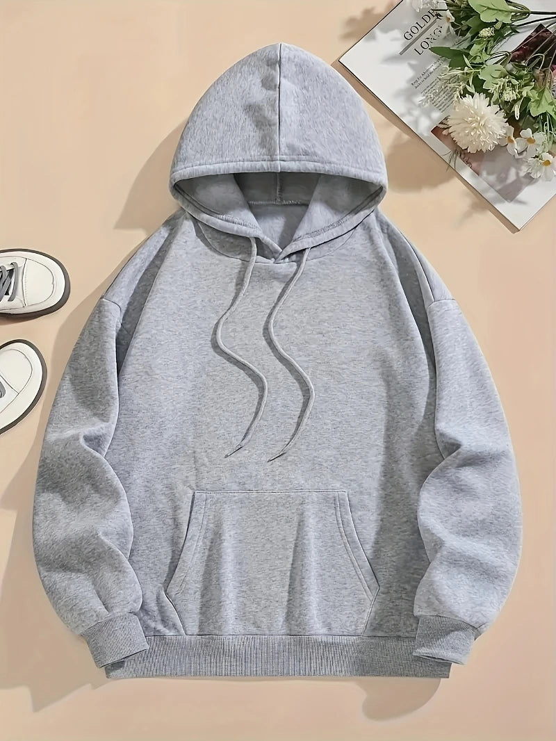 Casual Womans Hoodies Nope Not Today Cute Cat Printing Pullovers Loose Pocket Warm Fleece Sweatshirts Autumn Female Clothing