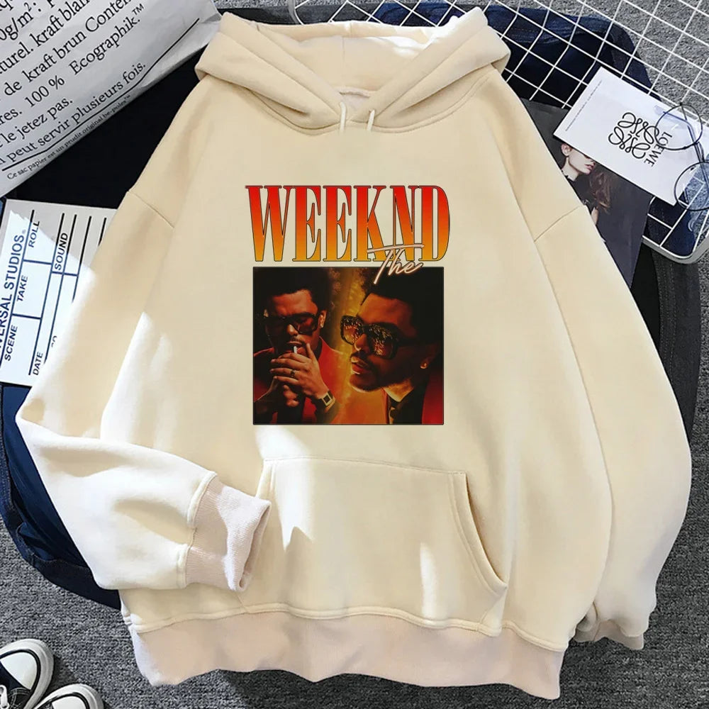 The Weeknd hoodies women vintage Fleece Hood sweatshirts women japanese Pullover hoodies women Autumn Winter  sweatshirt hoodie