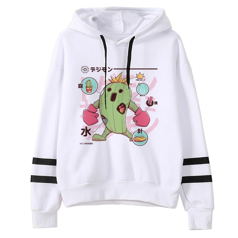 Digimon hoodies women long sleeve top anime anime tracksuit hoddies women 90s Hood